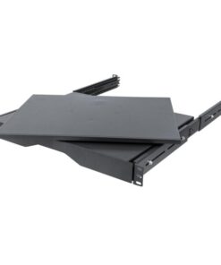 Mensola scorrevole e rotante 19'' nera