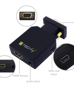 Mini Convertitore da VGA e Audio a HDMI