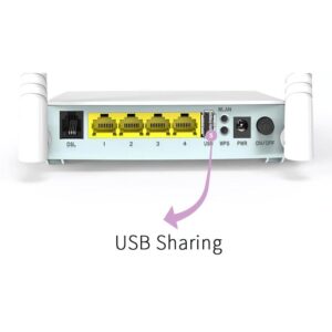 Modem Router VDSL Wireless 300Mbps 2 Antenne da 5dBi V300