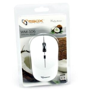 Mouse Wireless 1600dpi WM-106W Coconut Bianco