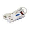 Multipresa 2 Posti Italiana Bipasso / 1 Schuko con 2 prese USB