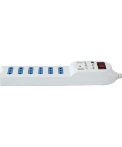 Multipresa 6 Posti Italiana 10A con Interruttore e 2 USB