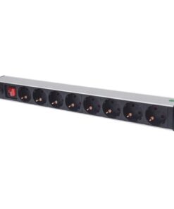 Multipresa per Rack 19'' 8 posti Spina Schuko