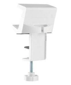 Organizer da scrivania per cavi e prese multiple con morsetto di fissaggio