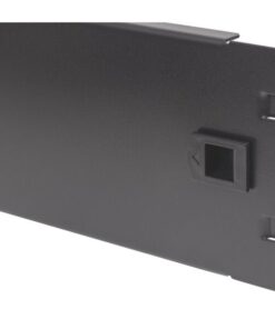 Pannello Cieco Toolless a Clip per Armadi Rack 19'' 2U Nero