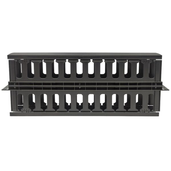 Pannello Passacavi 19'' doppio 2U con Coperchio