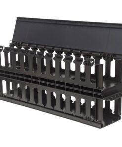 Pannello Passacavi 19'' doppio 2U con Coperchio