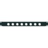 Pannello rack 19'' per 8 prese XLR nero