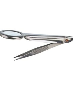 Pinzetta con lente di ingrandimento