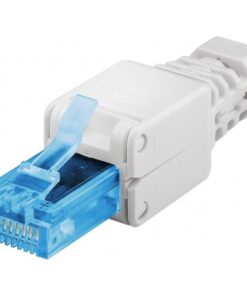 Plug Cat.6A RJ45 UTP Tooless con Copriconnettore