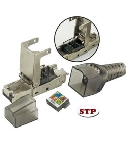 Plug Modulare RJ45 Cat.6A Schermato Toolless