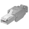 Plug RJ45 Cat.6 Schermato STP Tooless con fermacavo