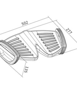 Poggiapiedi Antiscivolo a Due Regolazioni Nero