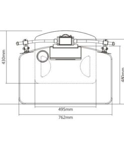 Postazione di lavoro da scrivania per postura seduta/eretta con supporto monitor