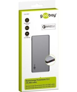 Powerbank Quick Charge 3.0 15.000mAh USB-C