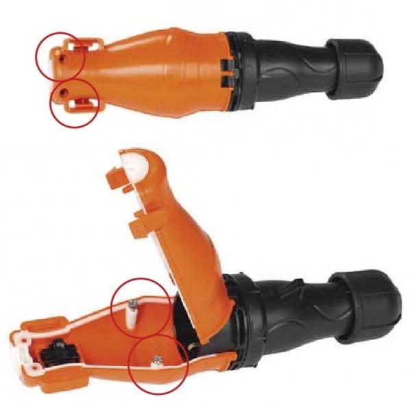 Presa Schuko Volante 2P+T con Protezione IP67