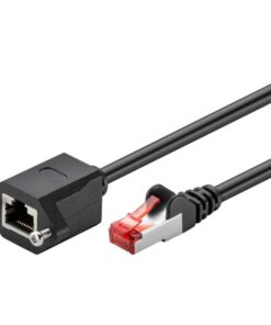 Prolunga di rete Patch in Rame F/UTP Cat. 6 1m Nero