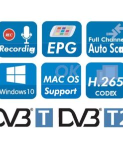 Ricevitore Audio Video DVB-T2 USB2.0