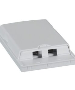 Scatola di connessione indoor FTTH per 2 fibre, 2 adattatori, IP20