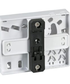 Scatola di connessione indoor FTTH per 4 fibre, 4 adattatori, per guida DIN