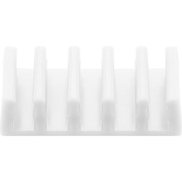 Set 2 Fermacavo da Scrivania a cinque posti Bianco