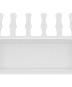 Set 2 Fermacavo da Scrivania a cinque posti Bianco