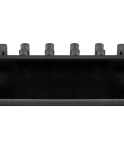 Set 2 Fermacavo da Scrivania a cinque posti Nero