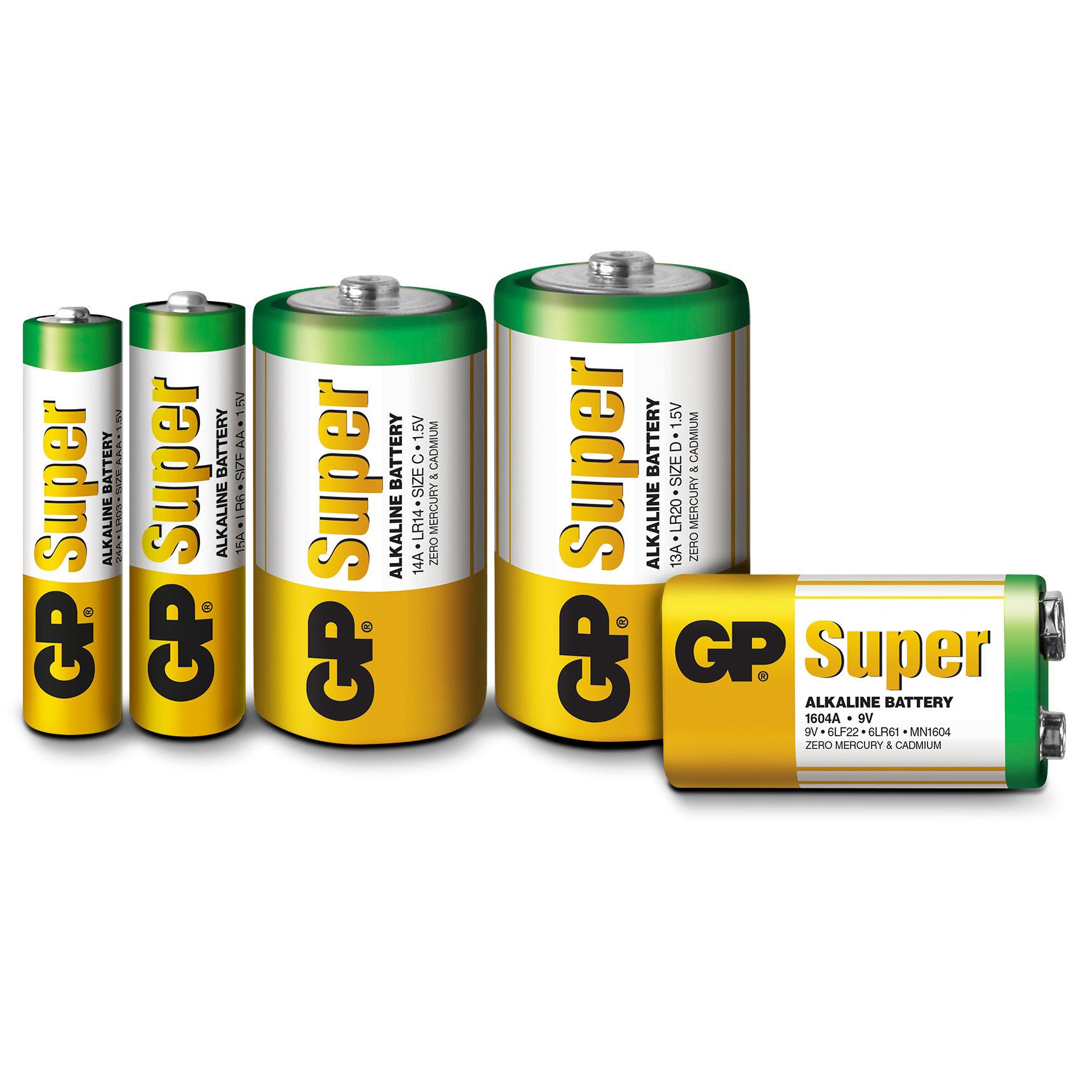 Set 20 Batterie AA Stilo GP Super
