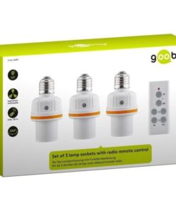 Set di 3 Portalampada E27 con Radiocomando