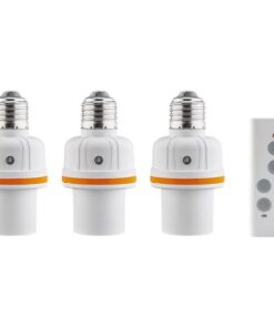 Set di 3 Portalampada E27 con Radiocomando