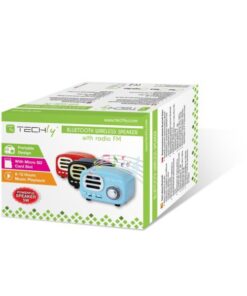 Speaker Bluetooth Wireless, Design Radio Classico, nero