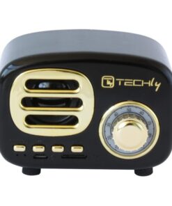 Speaker Bluetooth Wireless, Design Radio Classico, nero