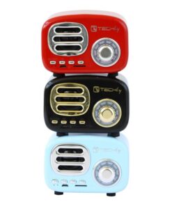 Speaker Bluetooth Wireless, Design Radio Classico, rosso