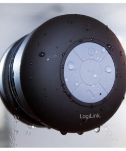 Speaker Portatile Bluetooth Wireless IPX4 con Ventosa Nero