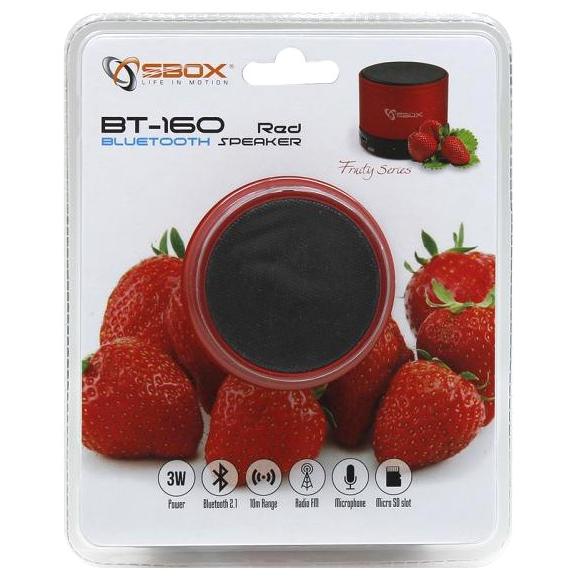 Speaker Portatile Bluetooth Wireless Rosso
