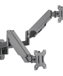 Staffa a Muro con Molla a Gas per due Monitor 17-32''