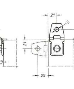 Staffe di fissaggio a muro per rack IP65