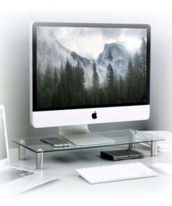 Stand da Scrivania in Vetro per Monitor/Laptop