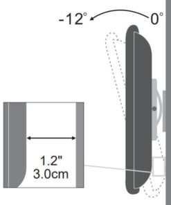 Supporto a Muro Inclinabile per TV 13-30'' nero