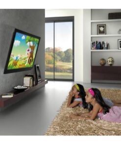 Supporto a Muro con Molla a Gas per TV Curve/Piatte 23-42'' 563mm Nero