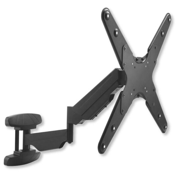 Supporto a Muro con Molla a Gas per TV Curve/Piatte 23-55'' 565mm Nero