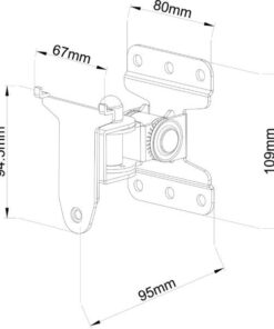 Supporto da Muro Regolabile per Diffusore Sonos Play 3 nero