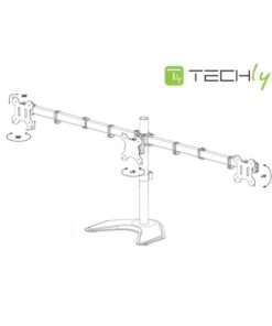 Supporto da Scrivania per 3 Monitor 13-24'' con base
