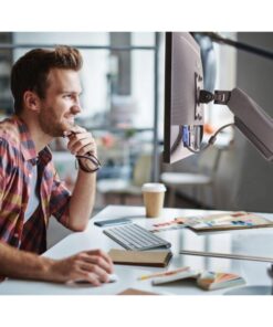 Supporto da Scrivania per Monitor 13-27'' con USB e audio