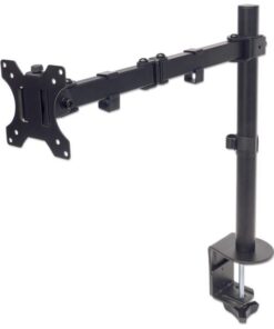 Supporto da Scrivania per Monitor 13-32'' Doppio Snodo di Regolazione