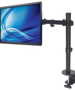 Supporto da Scrivania per Monitor 13-32'' Doppio Snodo di Regolazione