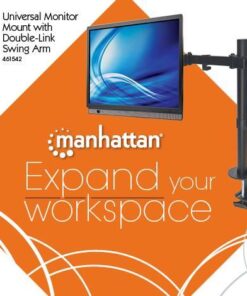 Supporto da Scrivania per Monitor 13-32'' Doppio Snodo di Regolazione
