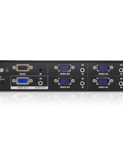 Switch 4 VGA con Audio e controllo seriale RS232