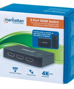 Switch HDMI1.4 4K UHD 3D a 3 porte con Telecomando