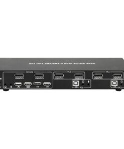 Switch KVM 2 porte DisplayPort1.2 per doppio Monitor